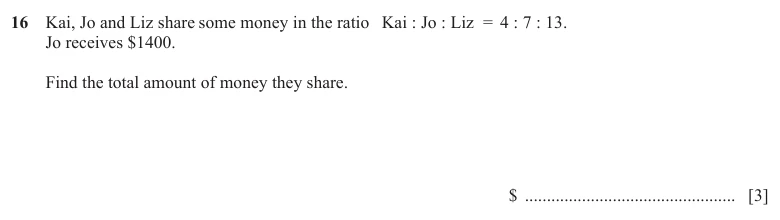 Question 16 - Cambridge IGCSE Maths Past Papers - Core Non Calculator - Paper 1 - TZ3 November 2025