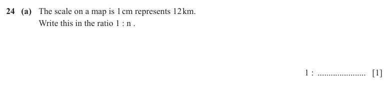 Question 24(a) - Cambridge IGCSE Maths Past Papers - Core Non Calculator - Paper 1 - TZ3 November 2025