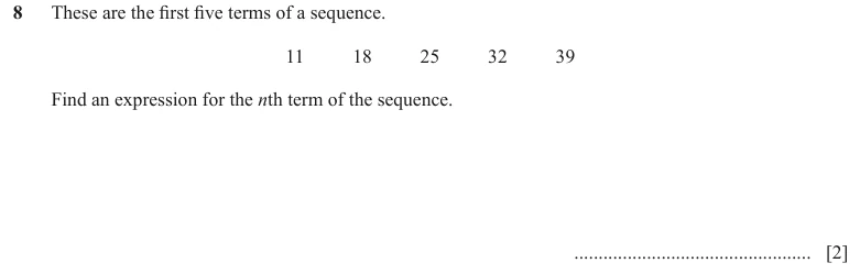 Question 8 - Cambridge IGCSE Maths Past Papers - Extended Calculator - Paper 2 - TZ1 June 2024