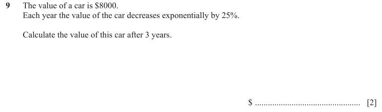 Question 9 - Cambridge IGCSE Maths Past Papers - Extended Calculator - Paper 2 - TZ1 June 2024