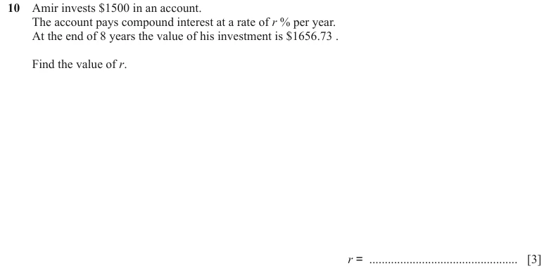 Question 10 - Cambridge IGCSE Maths Past Papers - Extended Calculator - Paper 2 - TZ1 June 2024