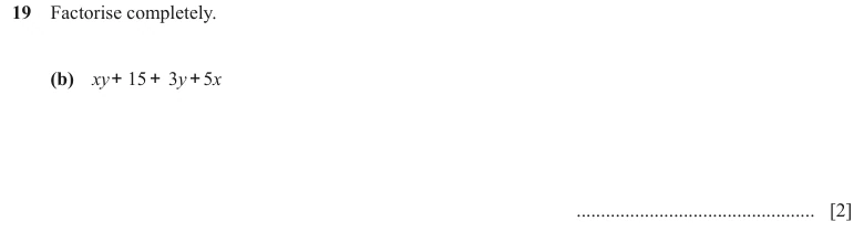 Question 19 - Cambridge IGCSE Maths Past Papers - Extended Calculator - Paper 2 - TZ1 June 2024