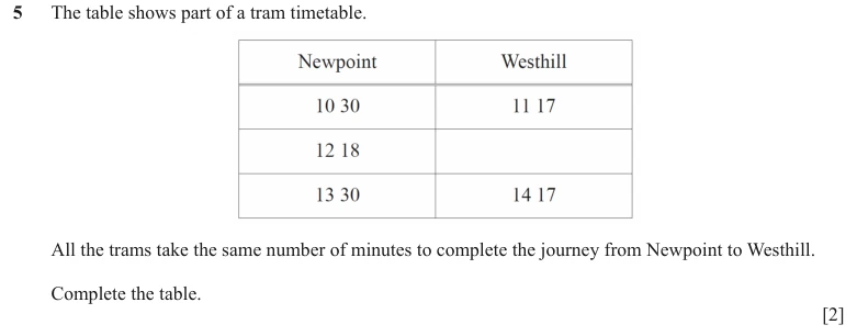 Question 5 - Cambridge IGCSE Maths Past Papers - Extended Calculator - Paper 2 - TZ2 June 2024
