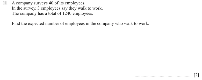 Question 11 - Cambridge IGCSE Maths Past Papers - Extended Calculator - Paper 2 - TZ2 June 2024