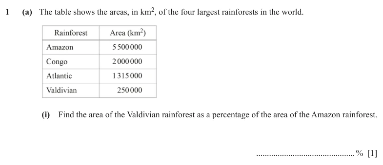 Question 1(a)(i) - Cambridge IGCSE Maths Past Papers - Extended Calculator - Paper 4 - TZ1 June 2024