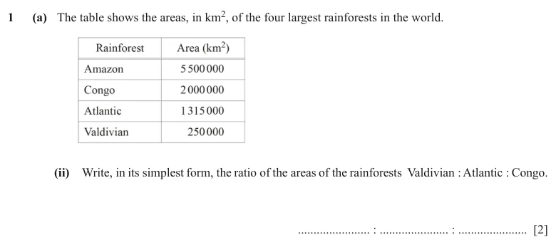 Question 1(a)(ii) - Cambridge IGCSE Maths Past Papers - Extended Calculator - Paper 4 - TZ1 June 2024