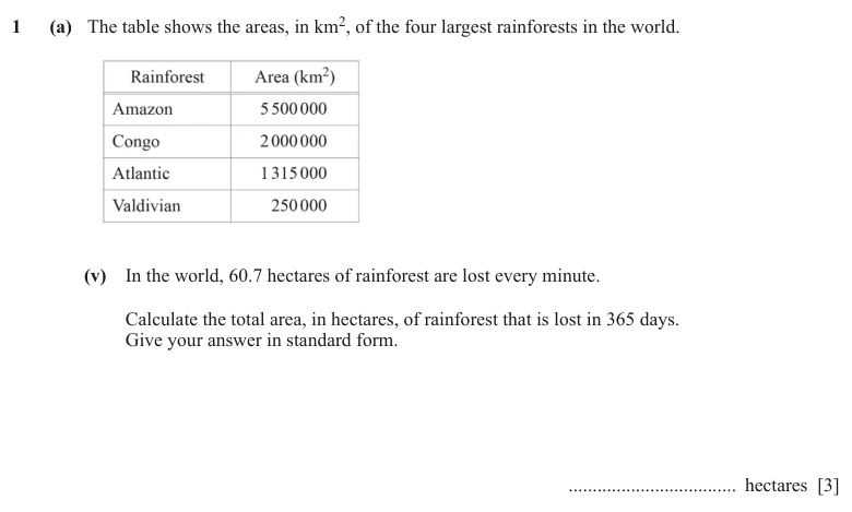 Question 1(a)(v) - Cambridge IGCSE Maths Past Papers - Extended Calculator - Paper 4 - TZ1 June 2024