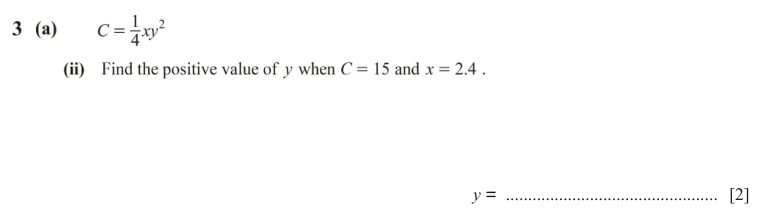 Question 3(a)(ii) - Cambridge IGCSE Maths Past Papers - Extended Calculator - Paper 4 - TZ1 June 2024