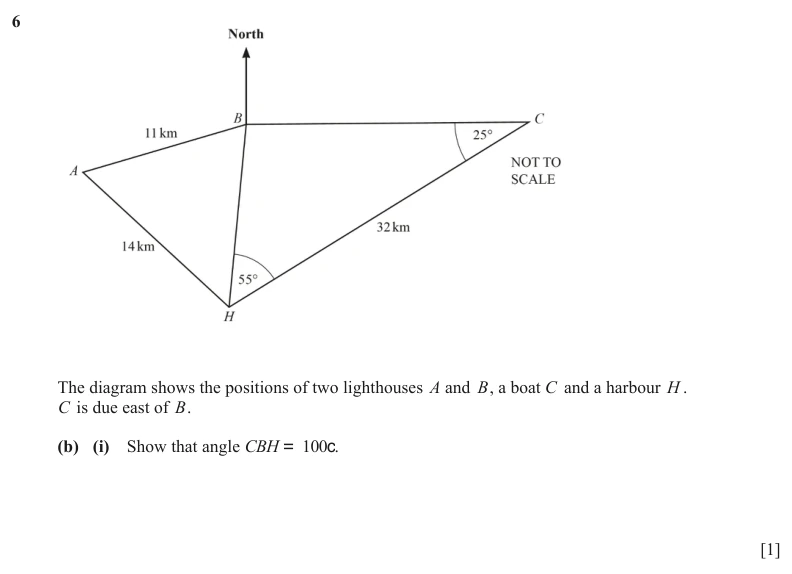 Question 6(b)(i) - Cambridge IGCSE Maths Past Papers - Extended Calculator - Paper 4 - TZ1 June 2024