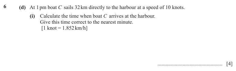 Question 6(d)(i) - Cambridge IGCSE Maths Past Papers - Extended Calculator - Paper 4 - TZ1 June 2024
