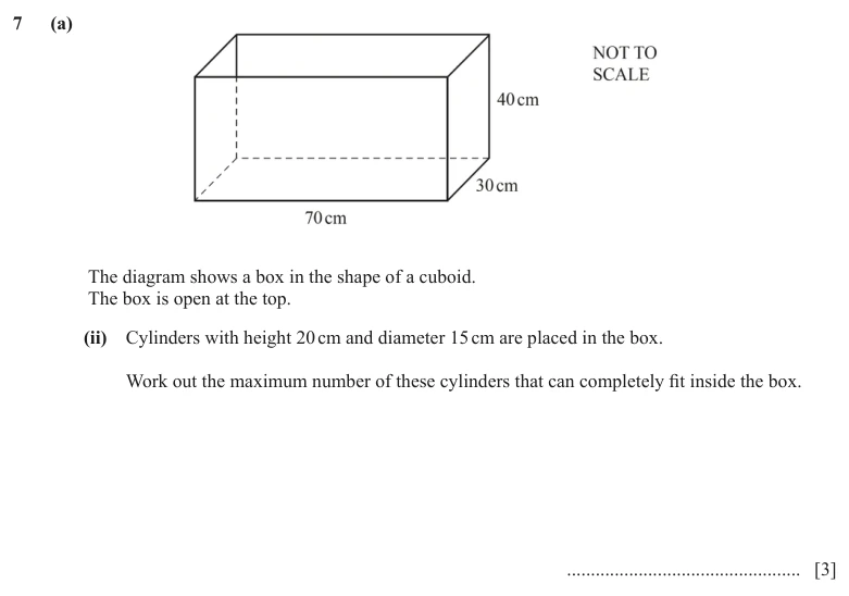 Question 7(a)(ii) - Cambridge IGCSE Maths Past Papers - Extended Calculator - Paper 4 - TZ1 June 2024