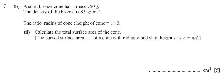 Question 7(b)(ii) - Cambridge IGCSE Maths Past Papers - Extended Calculator - Paper 4 - TZ1 June 2024