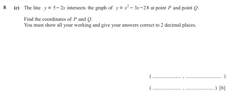 Question 8(c) - Cambridge IGCSE Maths Past Papers - Extended Calculator - Paper 4 - TZ1 June 2024