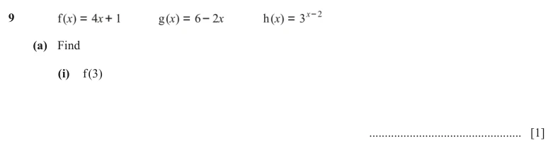 Question 9(a)(i) - Cambridge IGCSE Maths Past Papers - Extended Calculator - Paper 4 - TZ1 June 2024