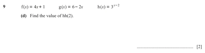 Question 9(d) - Cambridge IGCSE Maths Past Papers - Extended Calculator - Paper 4 - TZ1 June 2024