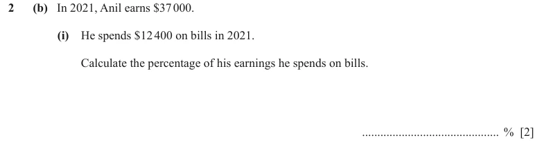 Question 2(b)(i) - Cambridge IGCSE Maths Past Papers - Extended Calculator - Paper 4 - TZ2 June 2024