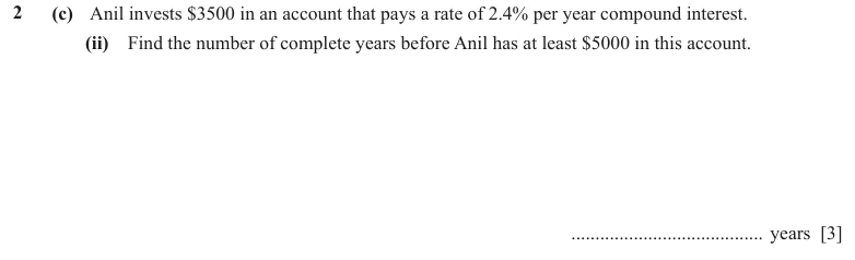 Question 2(c)(ii) - Cambridge IGCSE Maths Past Papers - Extended Calculator - Paper 4 - TZ2 June 2024