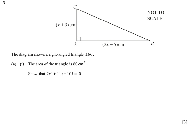 Question 3(a)(i) - Cambridge IGCSE Maths Past Papers - Extended Calculator - Paper 4 - TZ2 June 2024