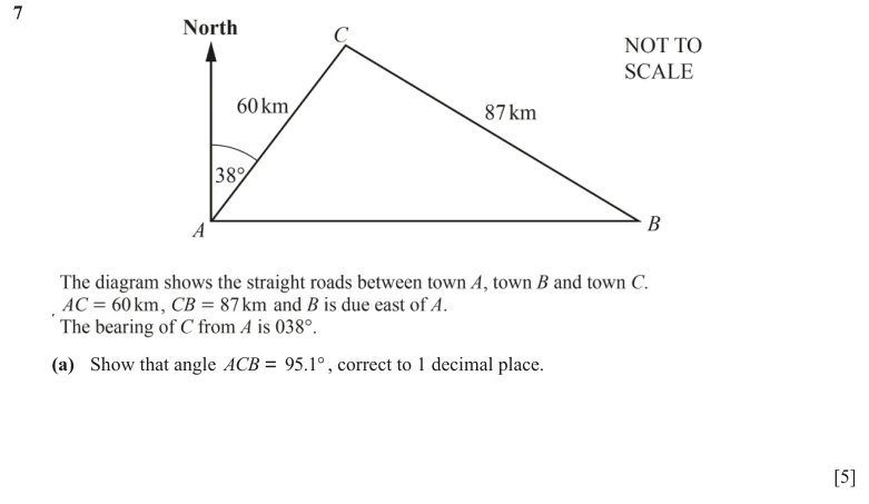 Question 7(a) - Cambridge IGCSE Maths Past Papers - Extended Calculator - Paper 4 - TZ2 June 2024