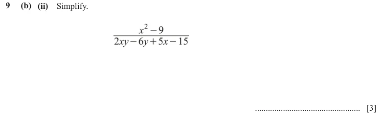 Question 9(b)(ii) - Cambridge IGCSE Maths Past Papers - Extended Calculator - Paper 4 - TZ2 June 2024