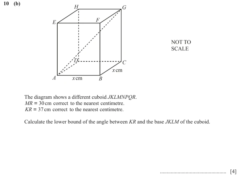 Question 10(b) - Cambridge IGCSE Maths Past Papers - Extended Calculator - Paper 4 - TZ2 June 2024