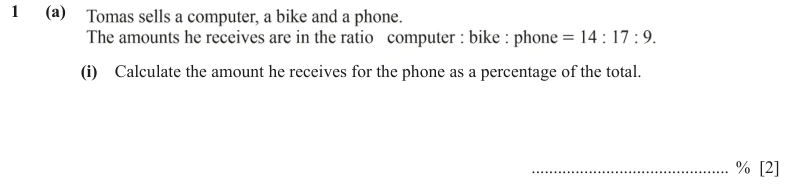 Question 1(a)(i) - Cambridge IGCSE Maths Past Papers - Extended Calculator - Paper 4 - TZ3 June 2024