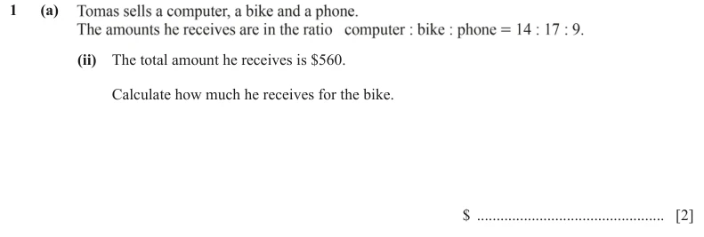 Question 1(a)(ii) - Cambridge IGCSE Maths Past Papers - Extended Calculator - Paper 4 - TZ3 June 2024