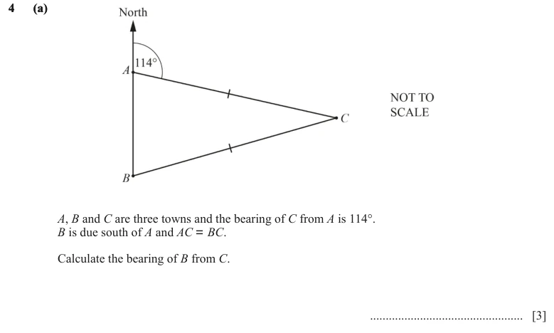 Question 4(a) - Cambridge IGCSE Maths Past Papers - Extended Calculator - Paper 4 - TZ3 June 2024