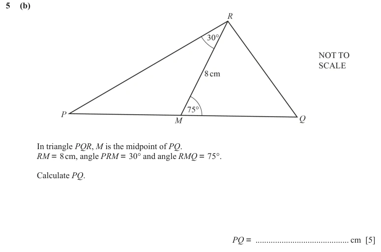 Question 5(b) - Cambridge IGCSE Maths Past Papers - Extended Calculator - Paper 4 - TZ3 June 2024