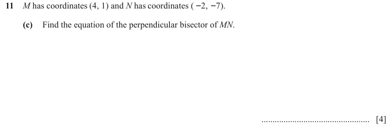 Question 11(c) - Cambridge IGCSE Maths Past Papers - Extended Calculator - Paper 4 - TZ3 June 2024