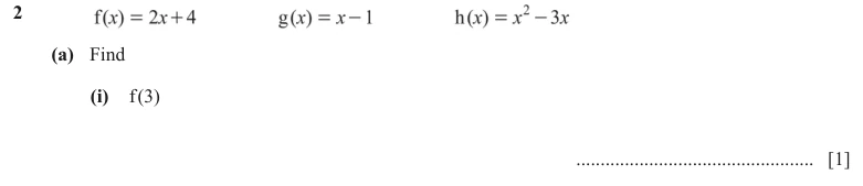 Question 2(a)(i) - Cambridge IGCSE Maths Past Papers - Extended Calculator - Paper 4 - TZ2 November 2023