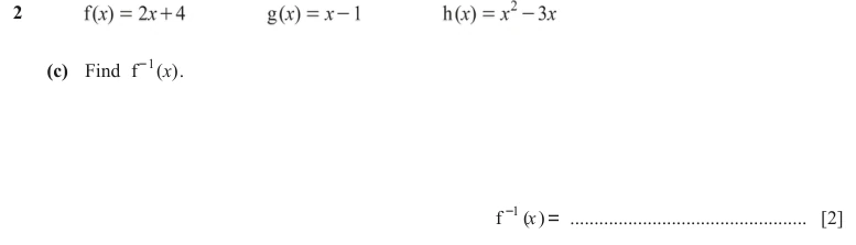 Question 2(c) - Cambridge IGCSE Maths Past Papers - Extended Calculator - Paper 4 - TZ2 November 2023