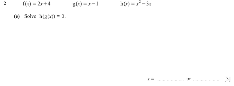 Question 2(e) - Cambridge IGCSE Maths Past Papers - Extended Calculator - Paper 4 - TZ2 November 2023