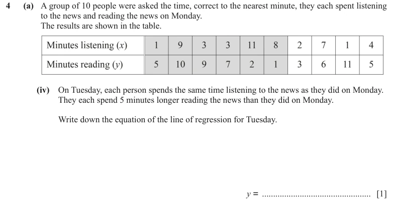 Question 4(a)(iv) - Cambridge IGCSE Maths Past Papers - Extended Calculator - Paper 4 - TZ2 November 2023