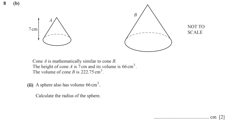 Question 8(b)(ii) - Cambridge IGCSE Maths Past Papers - Extended Calculator - Paper 4 - TZ2 November 2023
