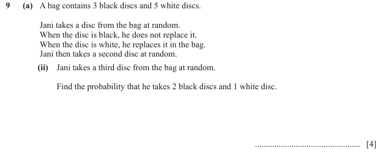 Question 9(a)(ii) - Cambridge IGCSE Maths Past Papers - Extended Calculator - Paper 4 - TZ2 November 2023