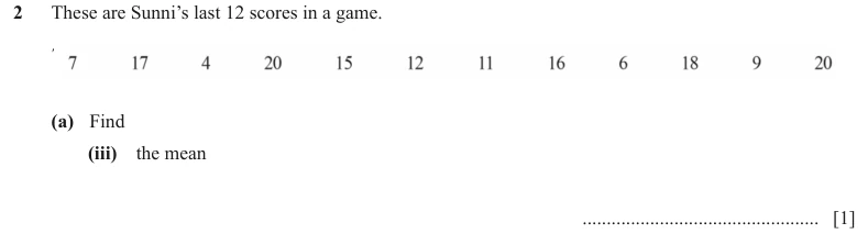 Question 2(a)(iii) - Cambridge IGCSE Maths Past Papers - Extended Calculator - Paper 4 - TZ3 November 2023