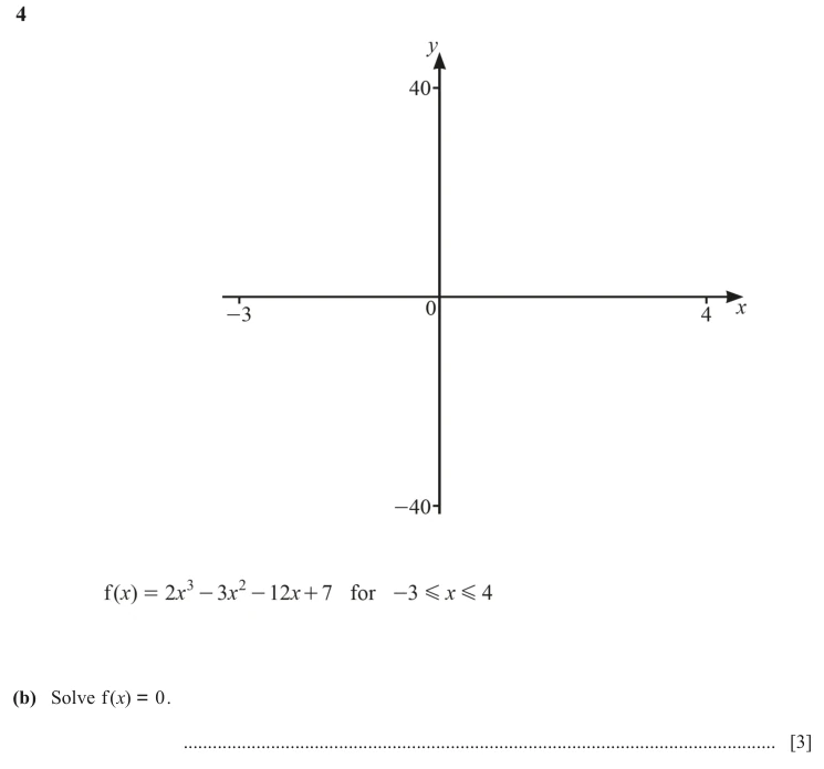 Question 4(b) - Cambridge IGCSE Maths Past Papers - Extended Calculator - Paper 4 - TZ3 November 2023