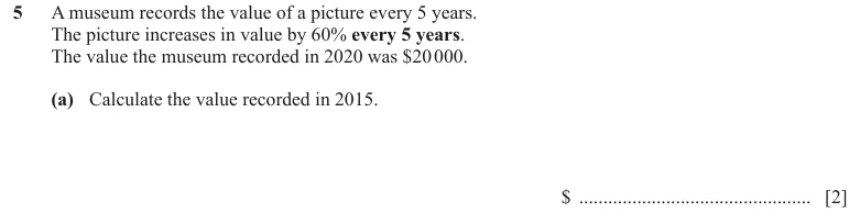 Question 5(a) - Cambridge IGCSE Maths Past Papers - Extended Calculator - Paper 4 - TZ3 November 2023