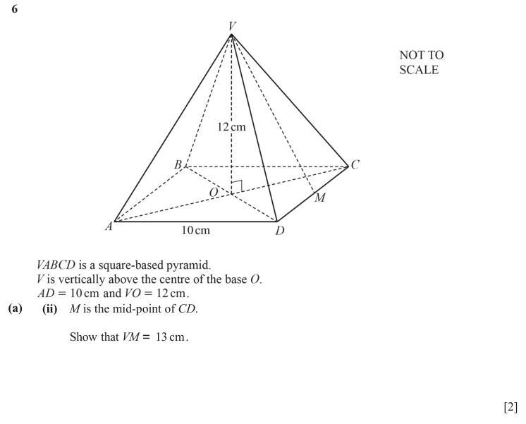 Question 6(a)(ii) - Cambridge IGCSE Maths Past Papers - Extended Calculator - Paper 4 - TZ3 November 2023
