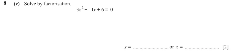 Question 8(c) - Cambridge IGCSE Maths Past Papers - Extended Calculator - Paper 4 - TZ3 November 2023