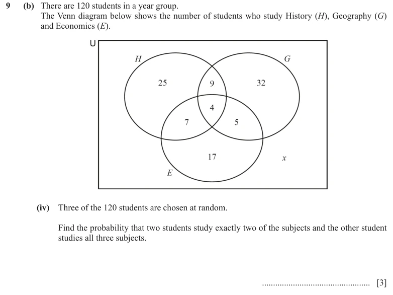 Question 9(b)(iv) - Cambridge IGCSE Maths Past Papers - Extended Calculator - Paper 4 - TZ3 November 2023