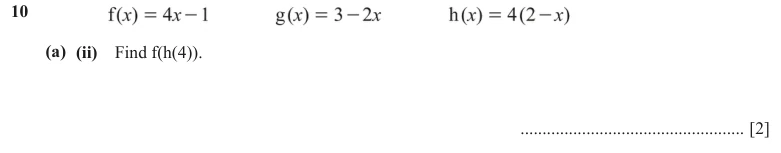 Question 10(a)(ii) - Cambridge IGCSE Maths Past Papers - Extended Calculator - Paper 4 - TZ3 November 2023