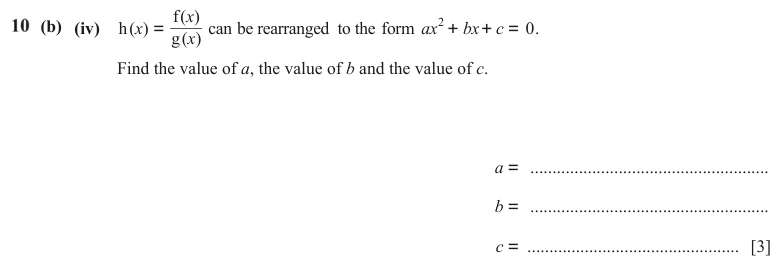 Question 10(b)(iv) - Cambridge IGCSE Maths Past Papers - Extended Calculator - Paper 4 - TZ3 November 2023