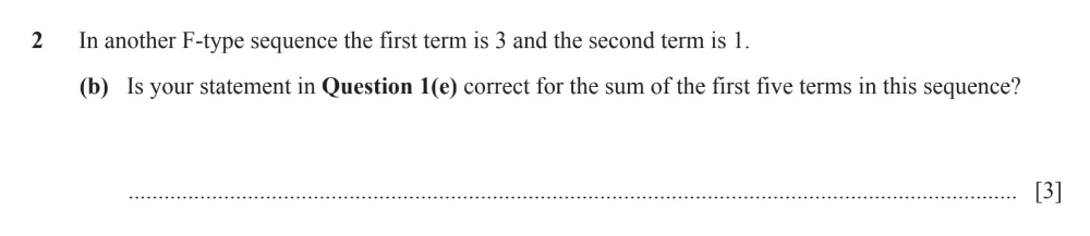 Question 2(b) - Cambridge IGCSE Maths Past Papers - Extended Calculator - Paper 6 - TZ1 November 2023