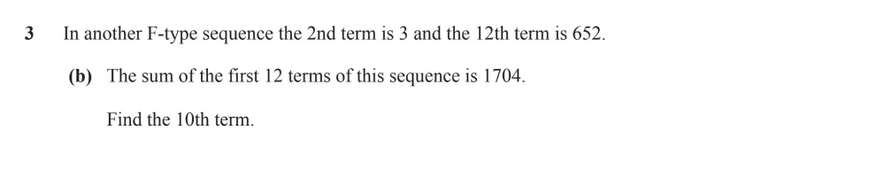 Question 3(b) - Cambridge IGCSE Maths Past Papers - Extended Calculator - Paper 6 - TZ1 November 2023