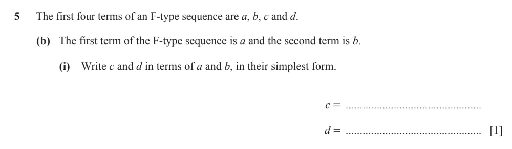 Question 5(b)(i) - Cambridge IGCSE Maths Past Papers - Extended Calculator - Paper 6 - TZ1 November 2023