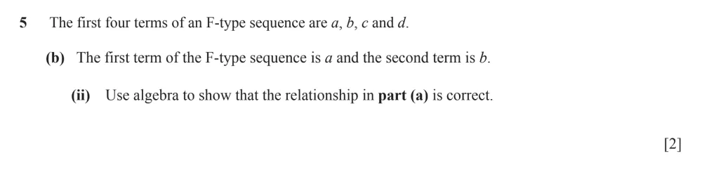Question 5(b)(ii) - Cambridge IGCSE Maths Past Papers - Extended Calculator - Paper 6 - TZ1 November 2023