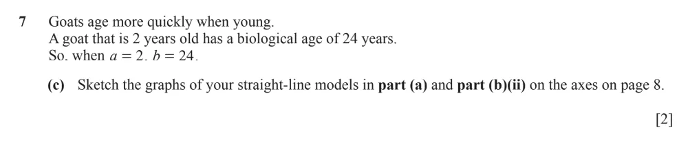Question 7(c) - Cambridge IGCSE Maths Past Papers - Extended Calculator - Paper 6 - TZ1 November 2023