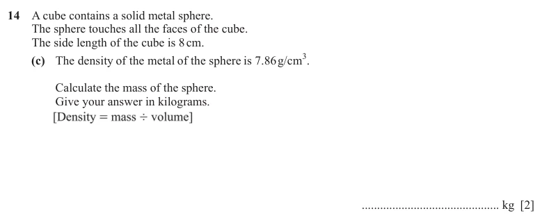 Question 14(c) - Cambridge IGCSE Maths Past Papers - Extended Calculator - Paper 4 - TZ1 November 2025